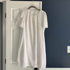 White eyelet dress